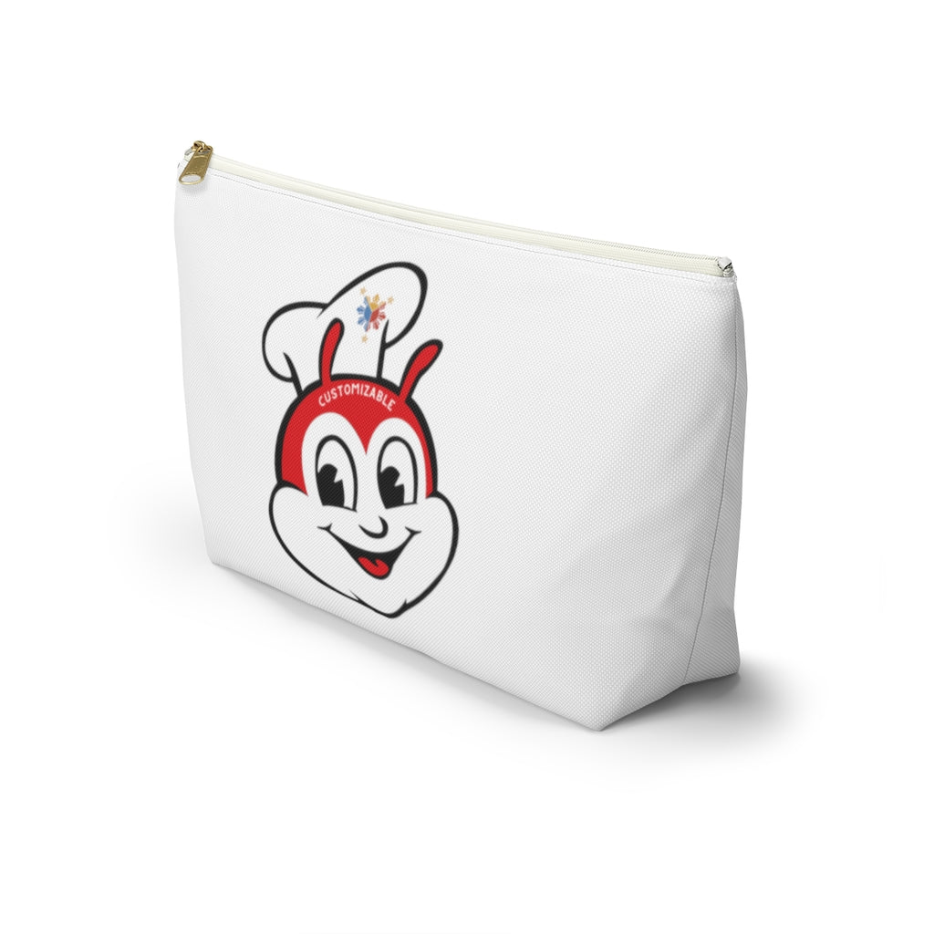 Personalized Philippines Filipino Jollibee Accessory Pouch w T-bottom |Jollibee pencil pen pouch.