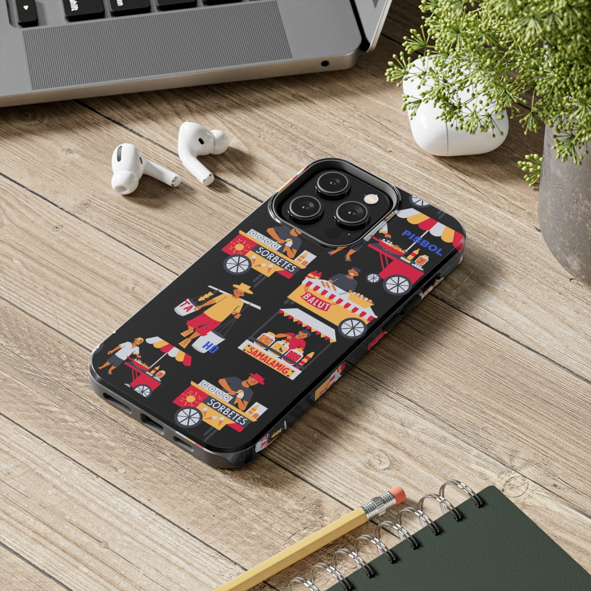 Philippine Street Food Theme Tough Phone Cases, Case-Mate, Unique phone Case | Filipino Gifting Idea | Stocking Stuffers