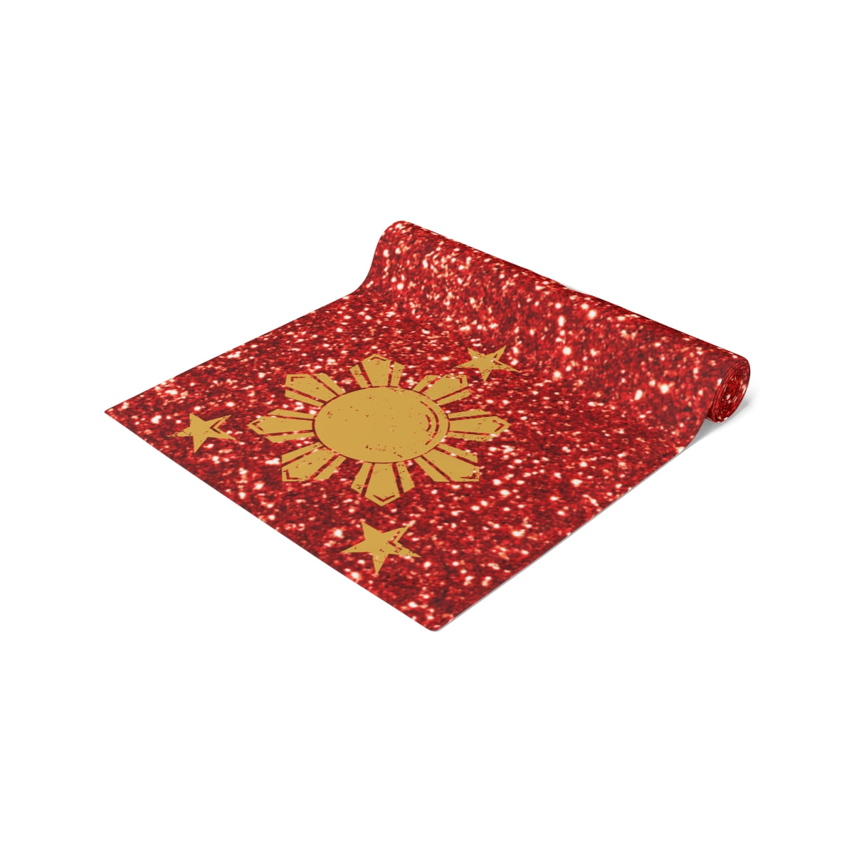 Philippines Filipino Christmas Maligayang Pasko Sun and Star themed Table Runner (Cotton, Poly)