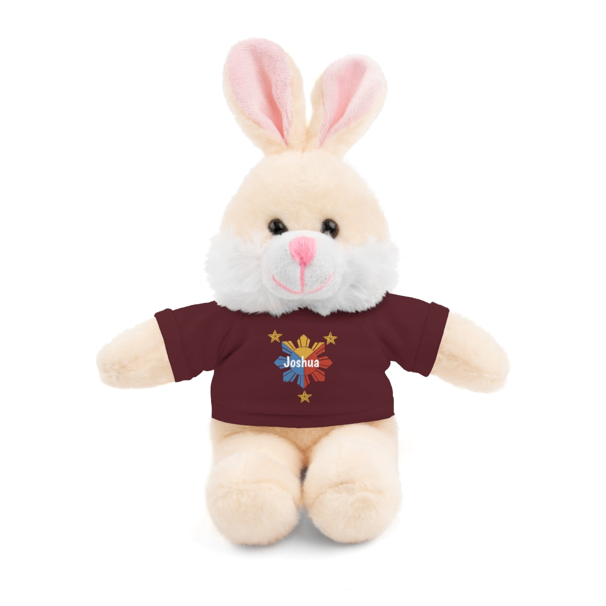 Personalized Filipino Stuffed Animal Toy with Tee | Philippine Star and Sun | Gift for kids and adults | Holiday Gifting idea