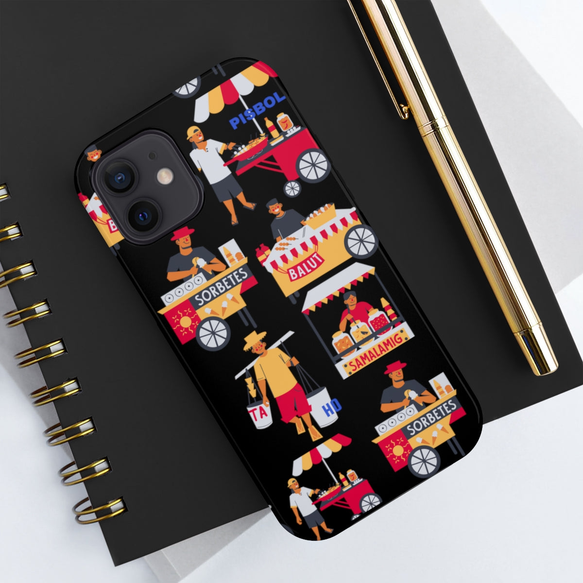 Philippine Street Food Theme Tough Phone Cases, Case-Mate, Unique phone Case | Filipino Gifting Idea | Stocking Stuffers