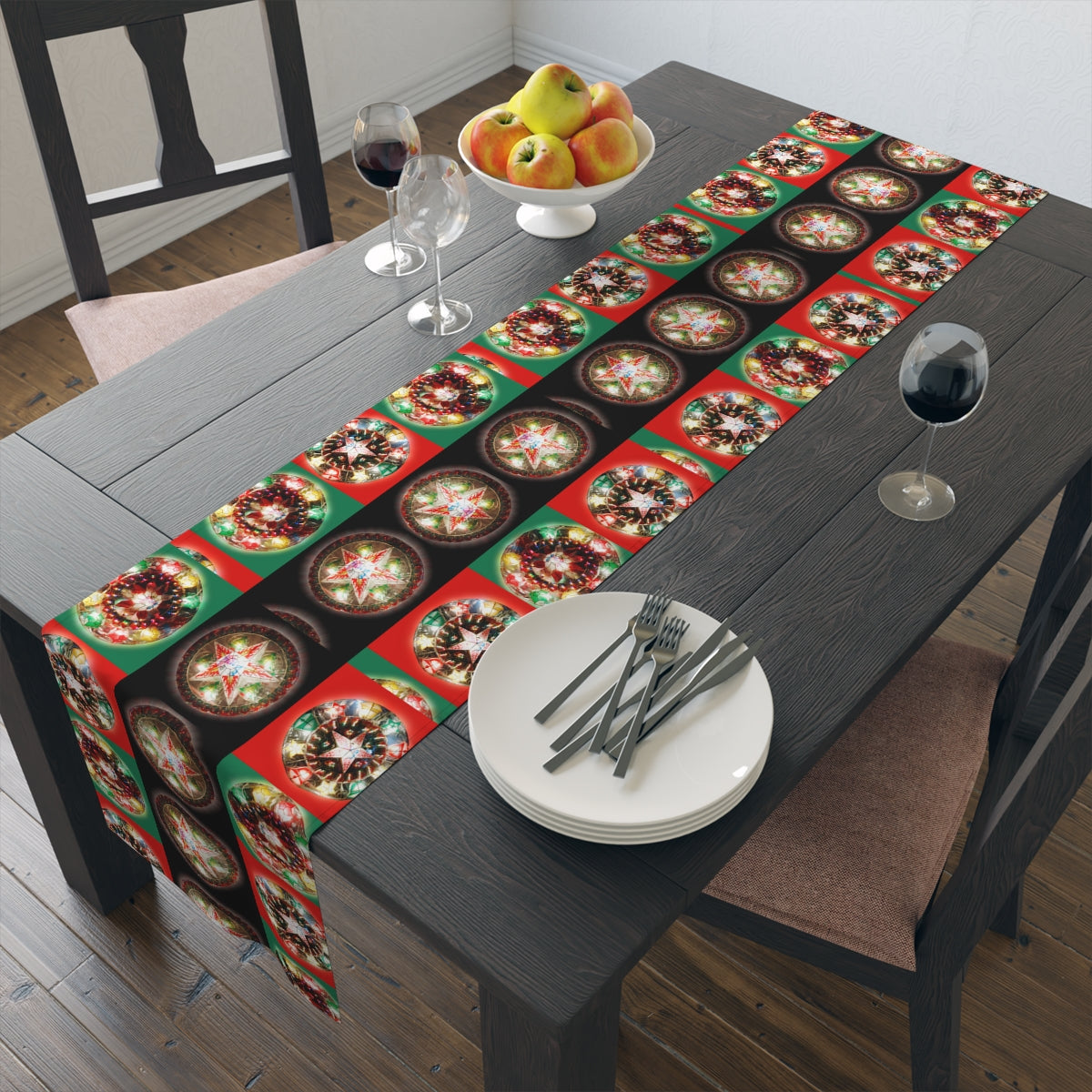 Philippines Filipino Christmas Lantern Arol themed Table Runner (Cotton, Poly)