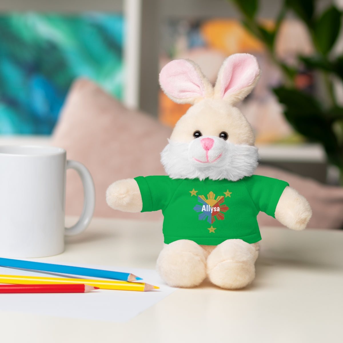 Personalized Filipino Stuffed Animal Toy with Tee | Philippine Star and Sun | Gift for kids and adults | Holiday Gifting idea