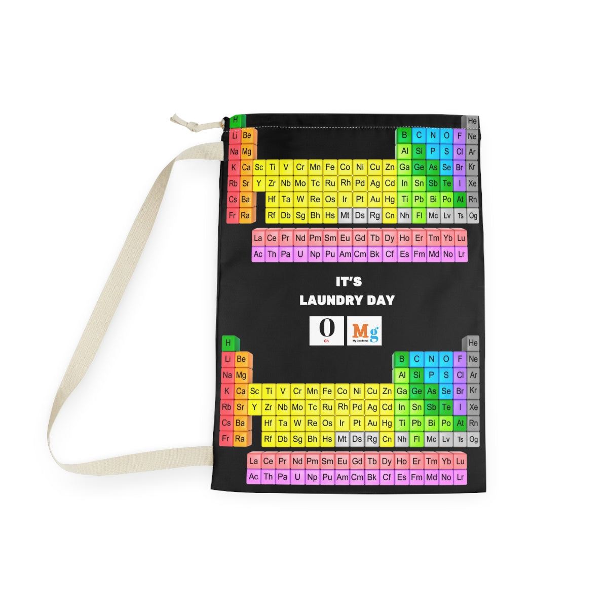 Funny College Dorm Laundry Bag | Chemistry Periodic Table Laundry bag ,