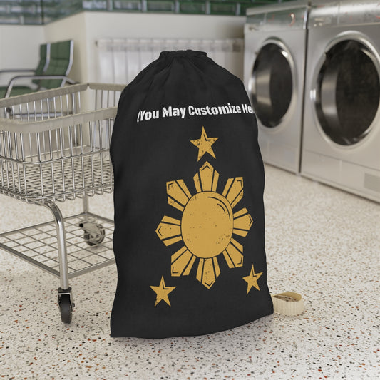 Personalized College Dorm Laundry Bag | Philippines Sun and Star Customizable Laundry bag ,
