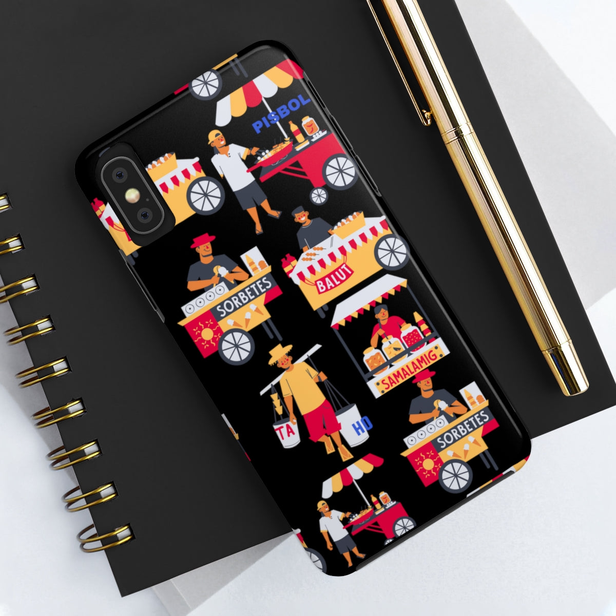 Philippine Street Food Theme Tough Phone Cases, Case-Mate, Unique phone Case | Filipino Gifting Idea | Stocking Stuffers
