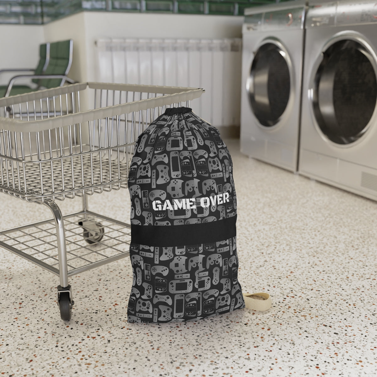 Funny College Dorm Laundry Bag | Game over Laundry bag , College moving In laundry bag