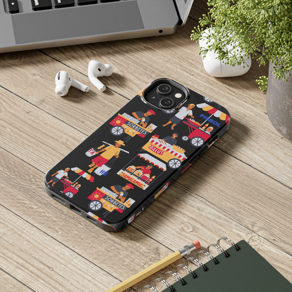 Philippine Street Food Theme Tough Phone Cases, Case-Mate, Unique phone Case | Filipino Gifting Idea | Stocking Stuffers