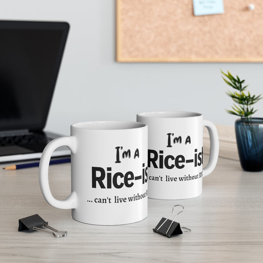 Rice-ist Mug, Filipino Funny Mug, Funny Asian mug, Philippine mug, Filipino gift idea. Mug 11oz