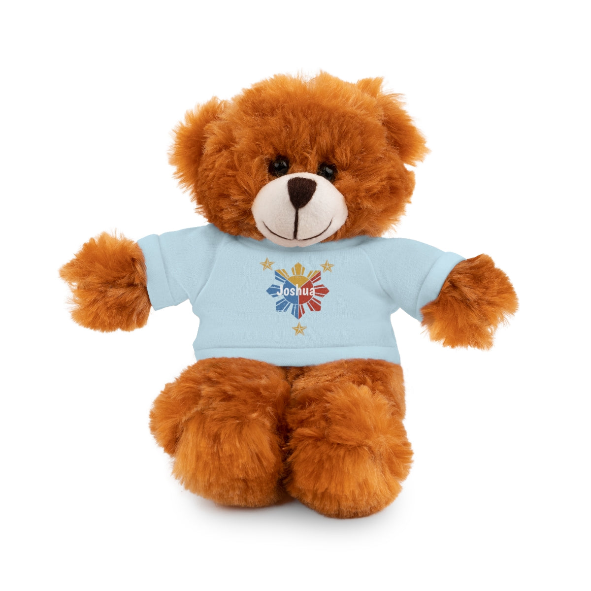 Personalized Filipino Stuffed Animal Toy with Tee | Philippine Star and Sun | Gift for kids and adults | Holiday Gifting idea