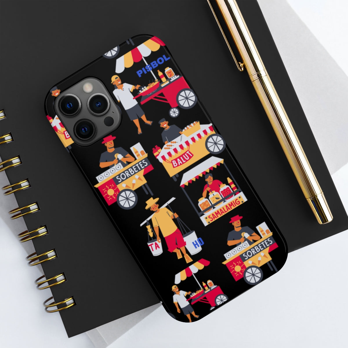Philippine Street Food Theme Tough Phone Cases, Case-Mate, Unique phone Case | Filipino Gifting Idea | Stocking Stuffers
