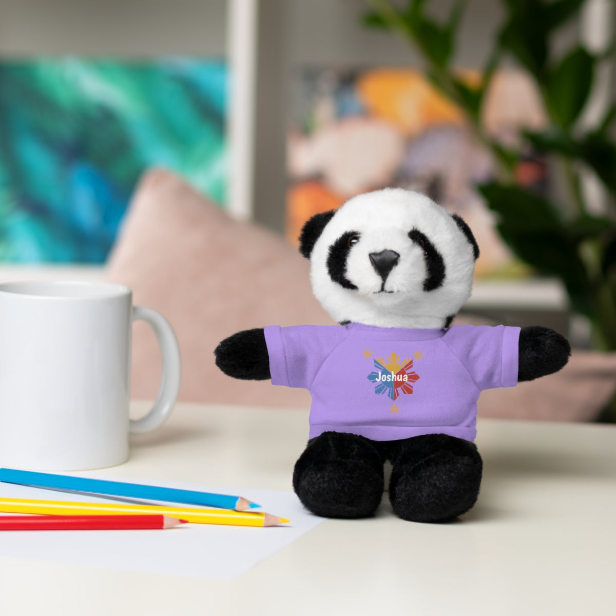 Personalized Filipino Stuffed Animal Toy with Tee | Philippine Star and Sun | Gift for kids and adults | Holiday Gifting idea