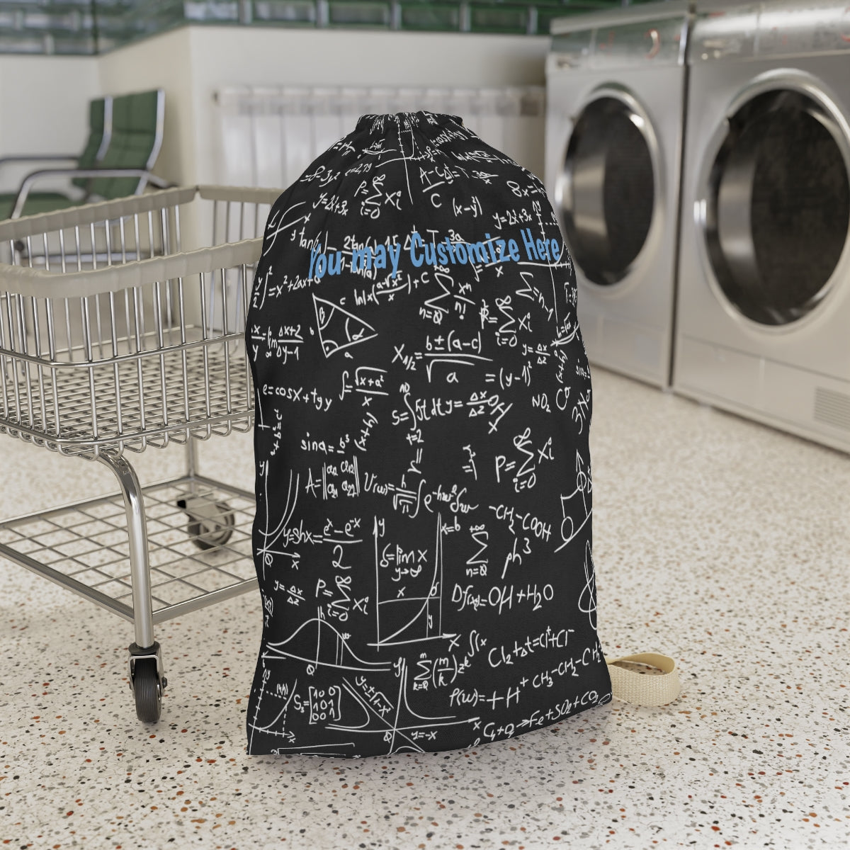 Personalized Funny Dorm Laundry Bag | Physics Equation Laundry bag , College Moving In Laundry bag