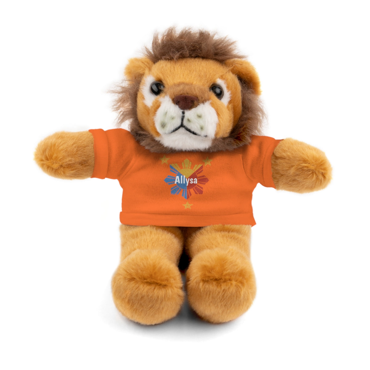 Personalized Filipino Stuffed Animal Toy with Tee | Philippine Star and Sun | Gift for kids and adults | Holiday Gifting idea