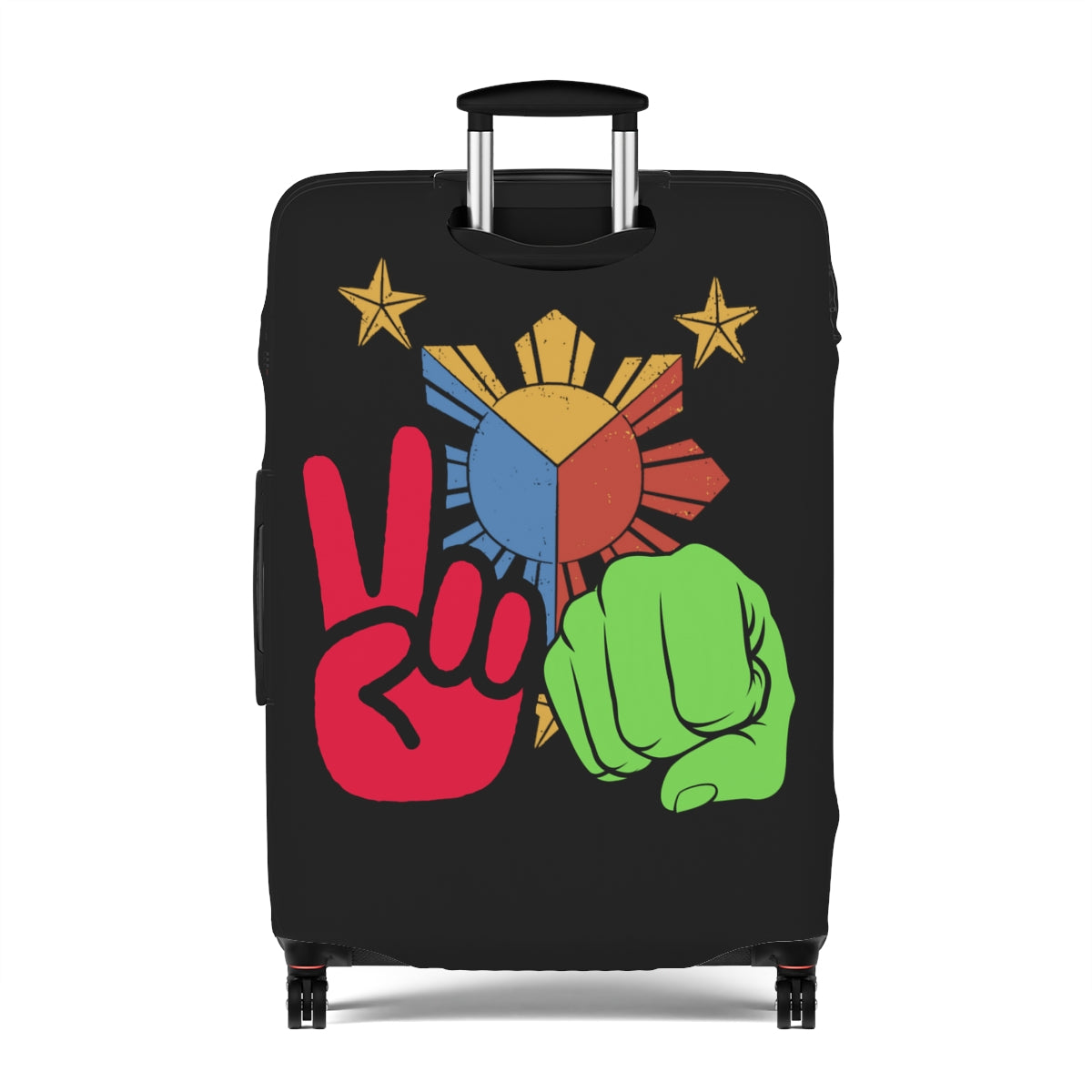 Philippines Babalik Ka Rin Luggage Cover | Personalized BBM inspired Suitcase Protector | Crisply Printed , Washable.
