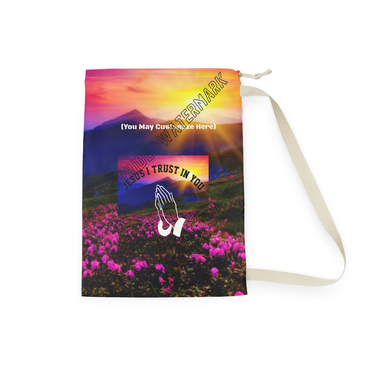 Personalized RCollege Dorm Laundry Bag | Jesus i trust in You Laundry bag , Crisply Printed . Washable