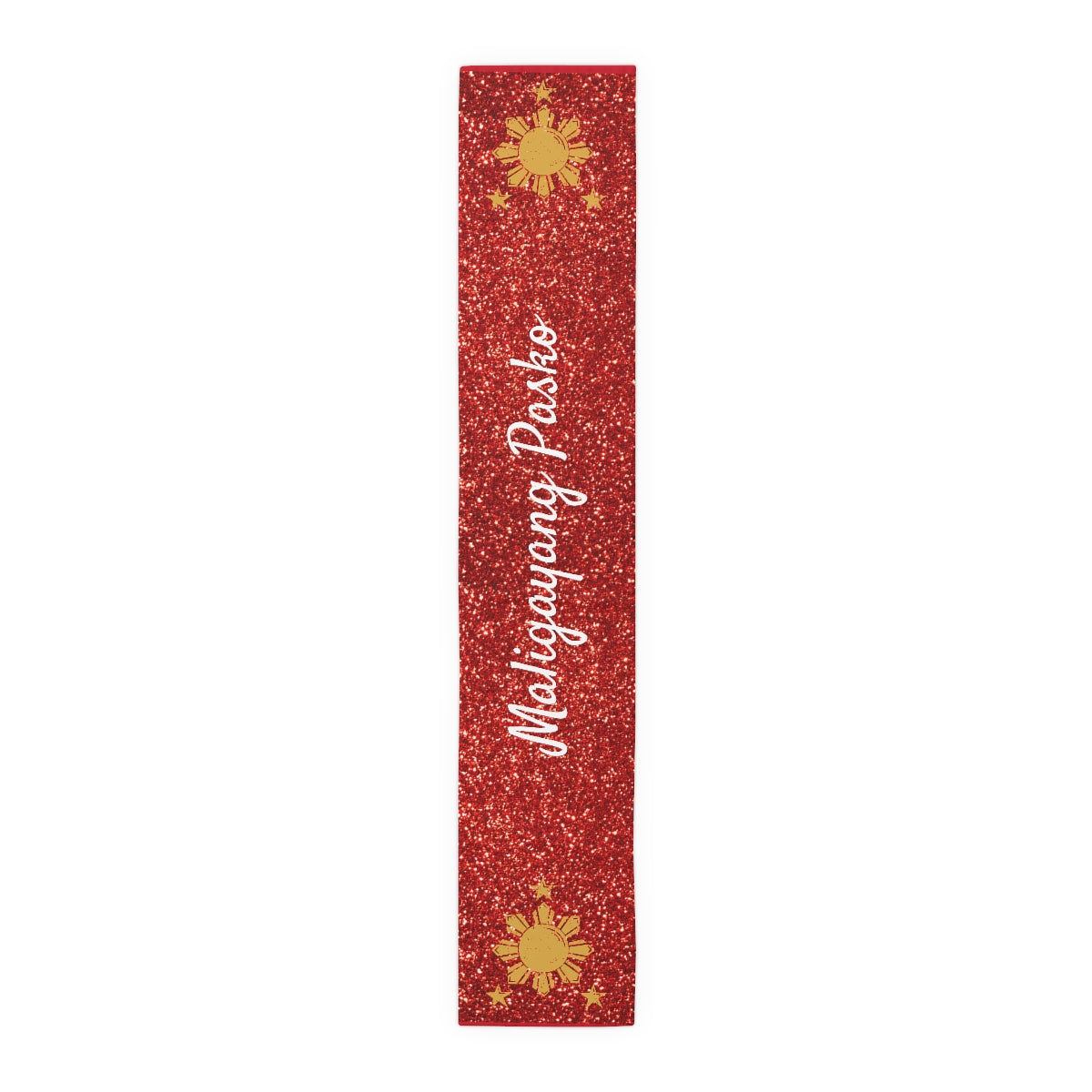 Philippines Filipino Christmas Maligayang Pasko Sun and Star themed Table Runner (Cotton, Poly)