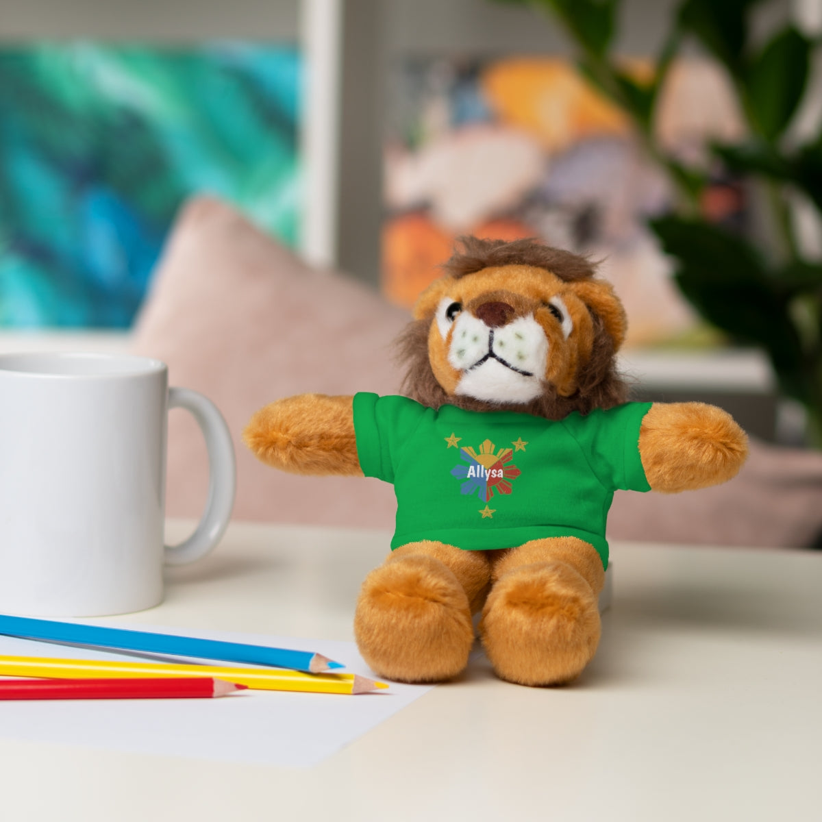 Personalized Filipino Stuffed Animal Toy with Tee | Philippine Star and Sun | Gift for kids and adults | Holiday Gifting idea