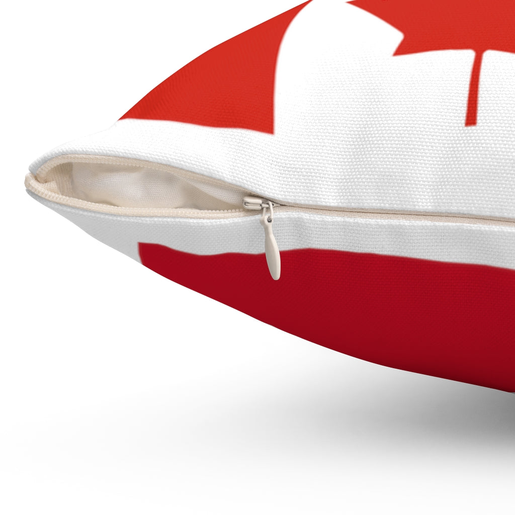Philppine Canada Flag Throw Pillow, Spun Polyester Square Pillow, Back to Back Philippine Canada Flag