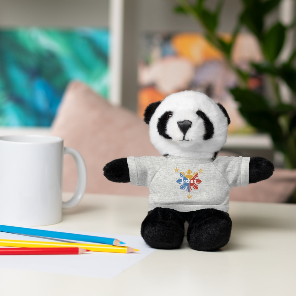 Personalized Filipino Stuffed Animal Toy with Tee | Philippine Star and Sun | Gift for kids and adults | Holiday Gifting idea