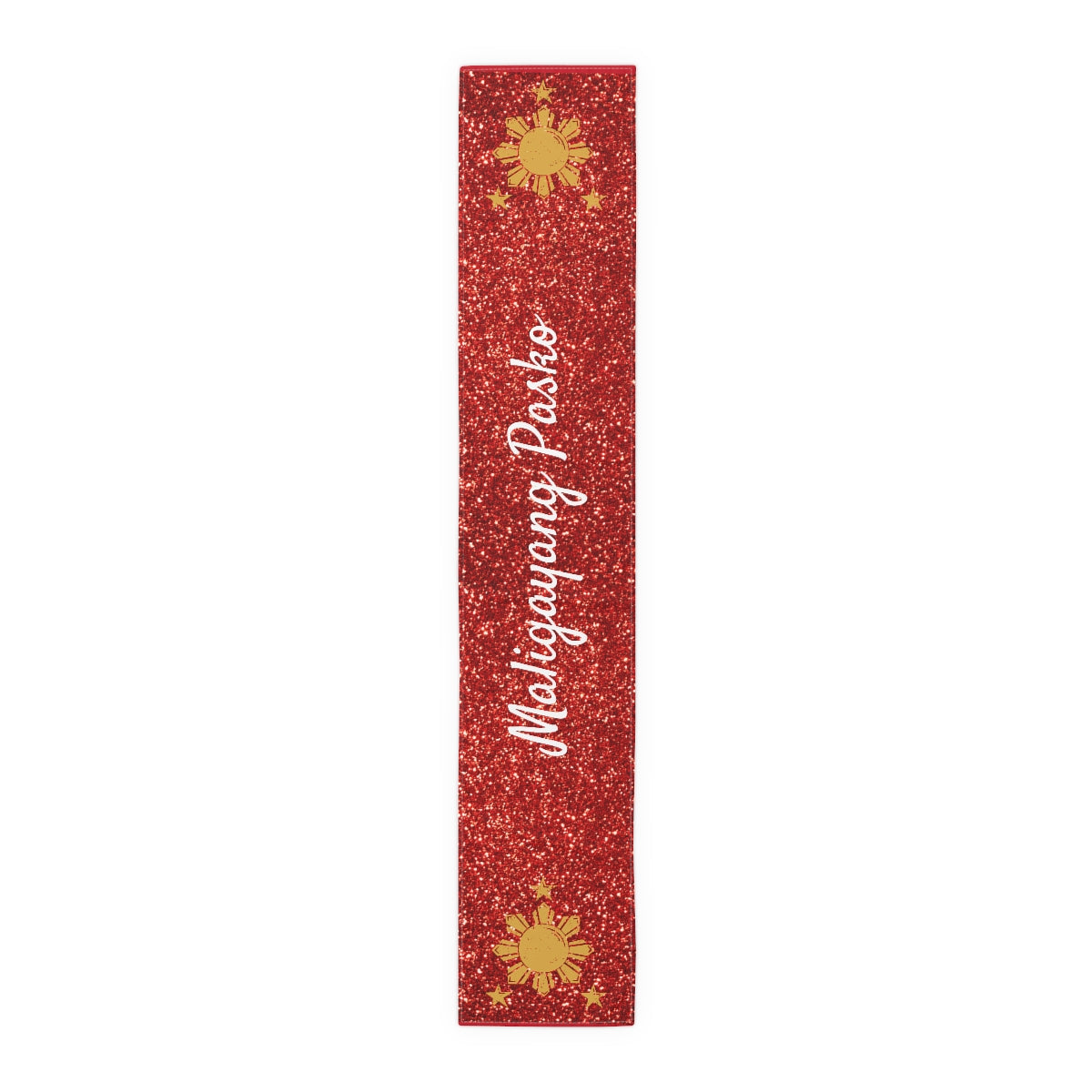 Philippines Filipino Christmas Maligayang Pasko Sun and Star themed Table Runner (Cotton, Poly)