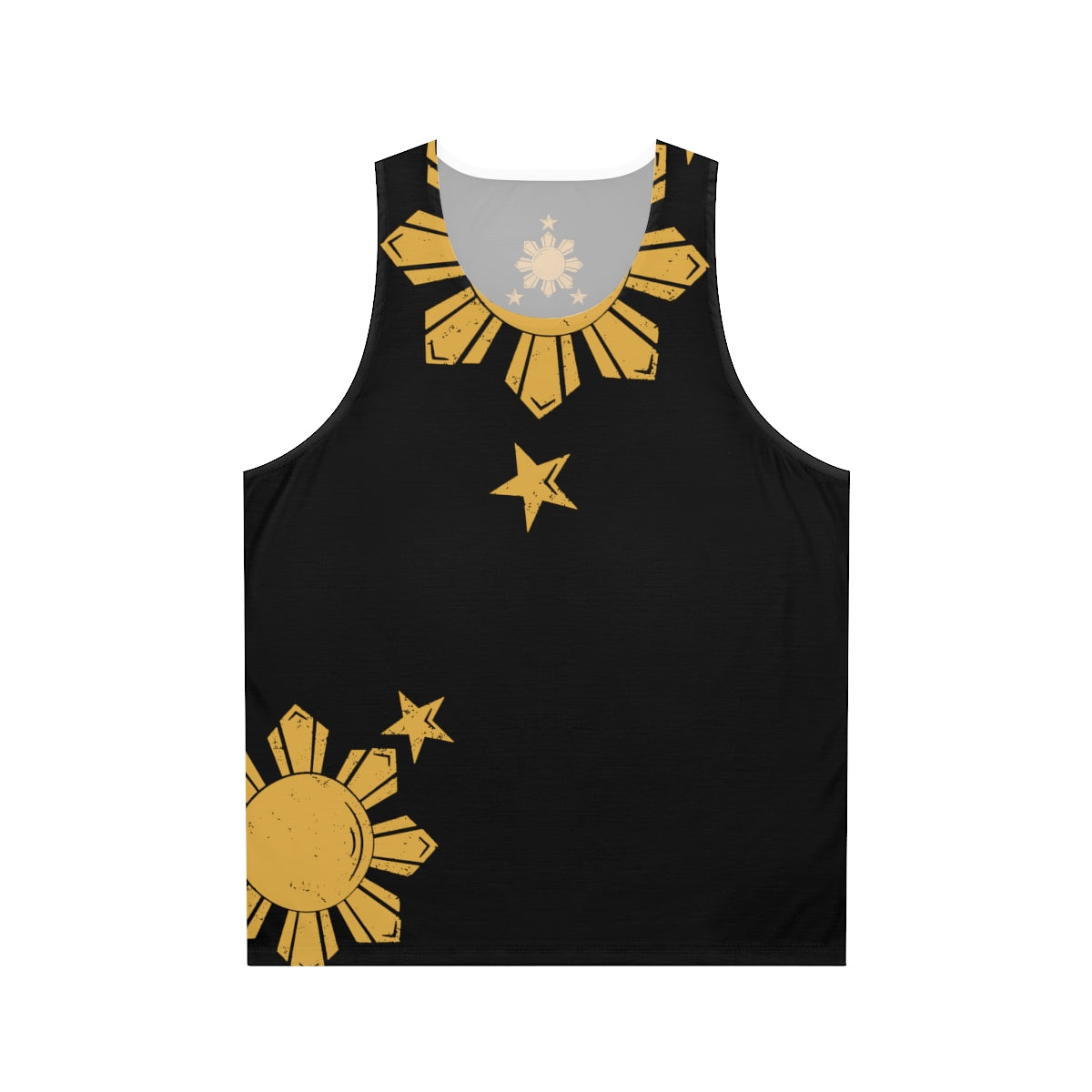 Philippines Sun and Star Unisex Tank Top | Filipino Summer Tank Top | Sun necklace theme