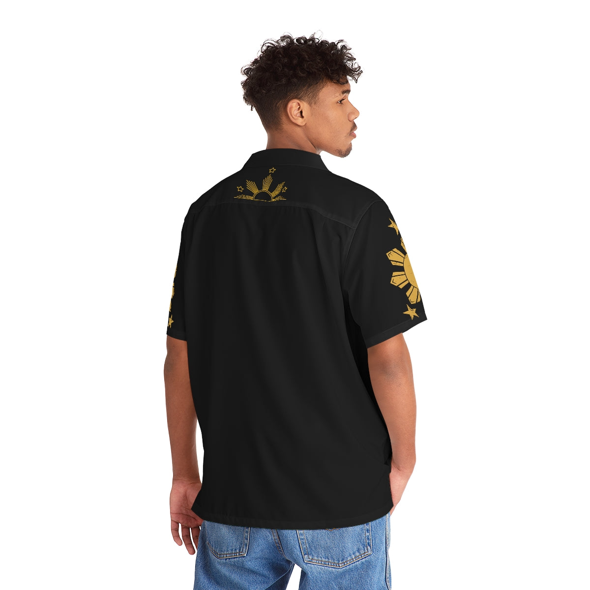 Philippine Stars Polo Shirts | Hawaiian Polo shirts for filipino men | Fathers day / Graduation Birthday present for Filipinos.