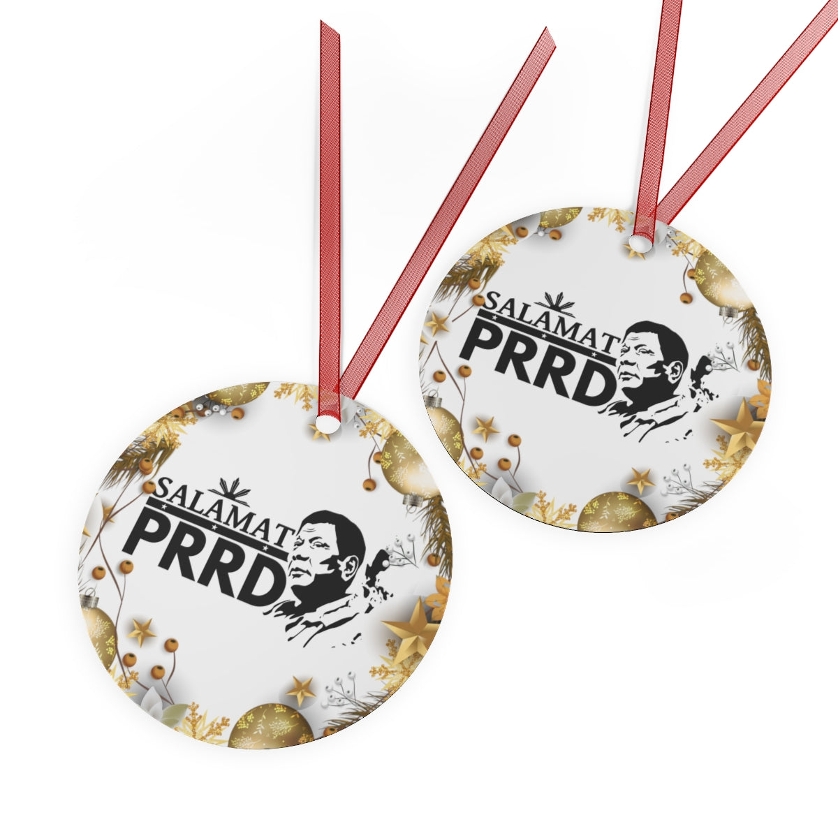 Philippines Filipino Salamat PRRD Christmas Ornaments |