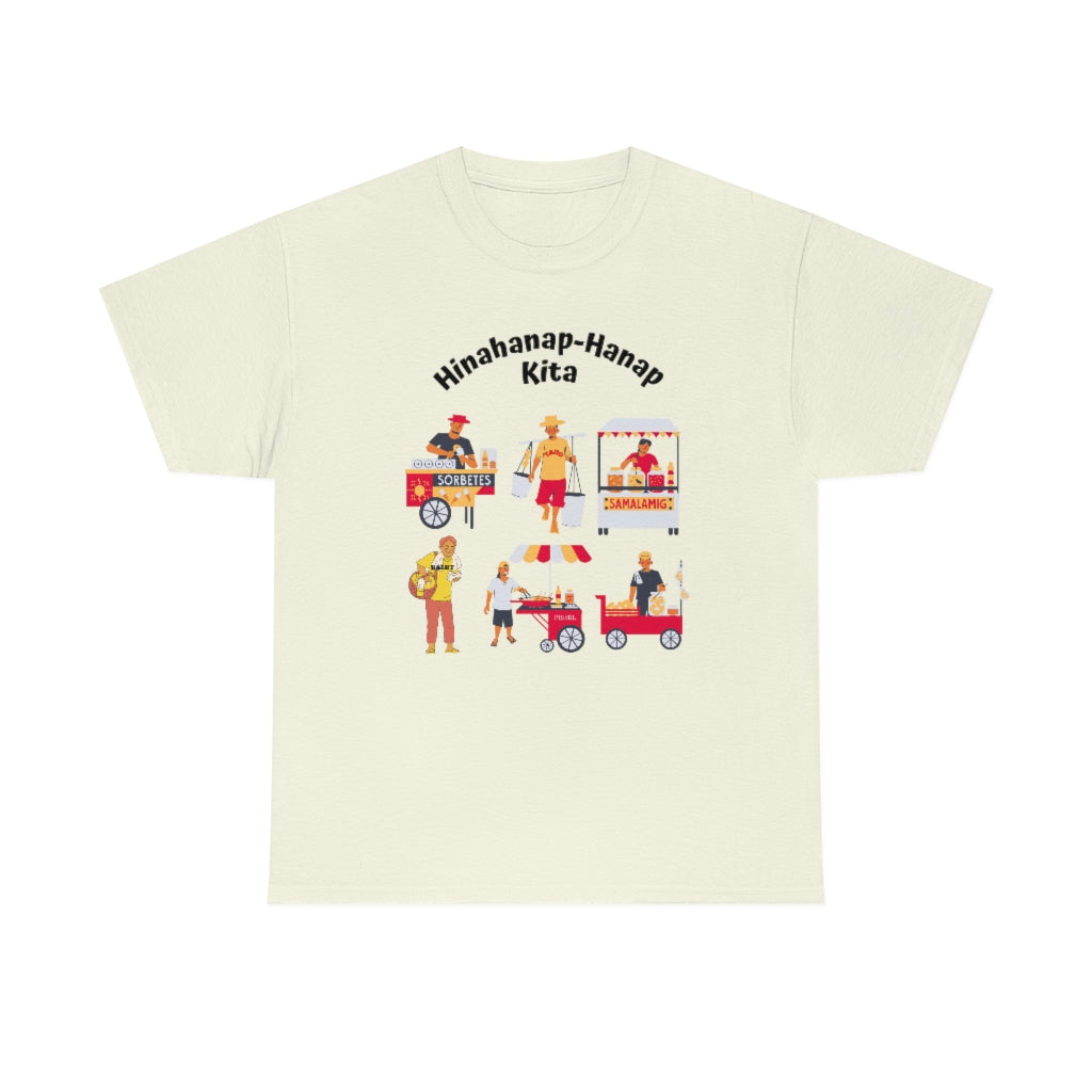 Philippines Hinahanap-hanap Kita Street Foods Unisex Heavy Cotton Shirt (LIght Colors)