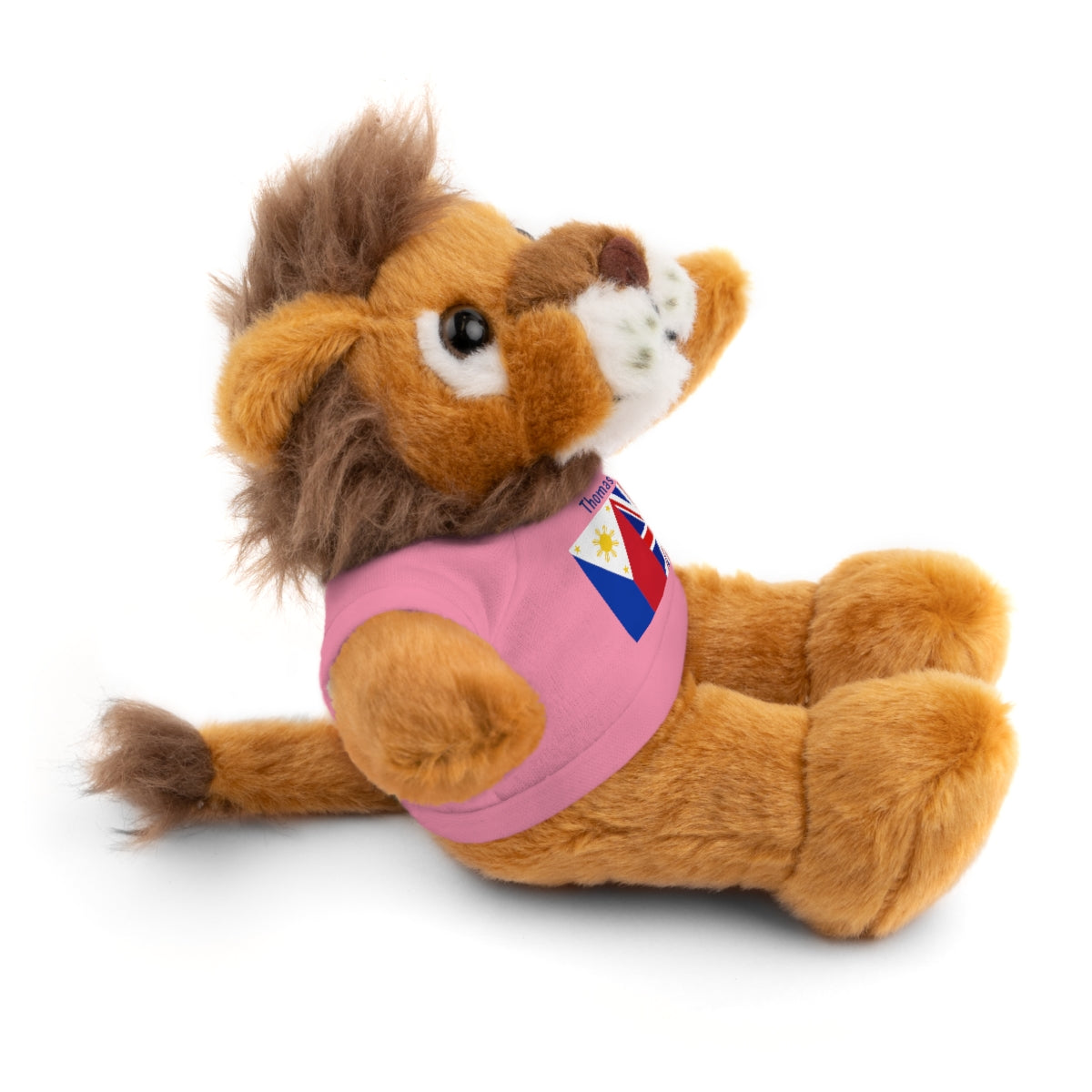 Personalized Filipino Stuffed Animal Toy with Tee | Philippines & UK Flag | Gift for kids and adults | Holiday Gifting idea