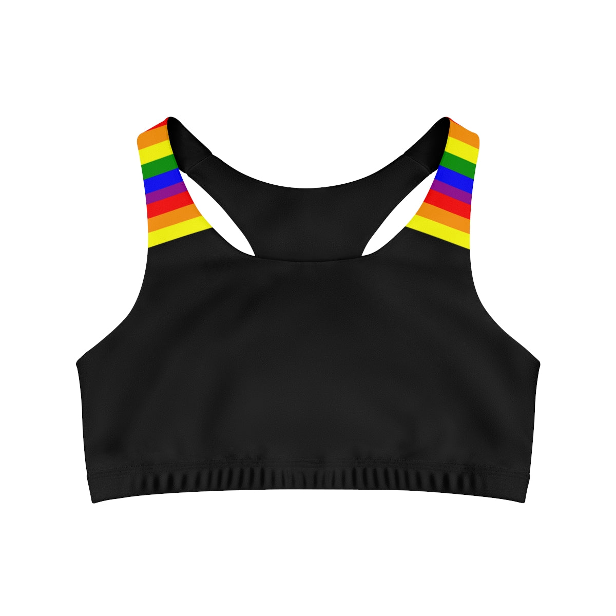LGBT Pride Seamless Sports Bra | Rainbow Sports Bra | Gym Yoga Bra