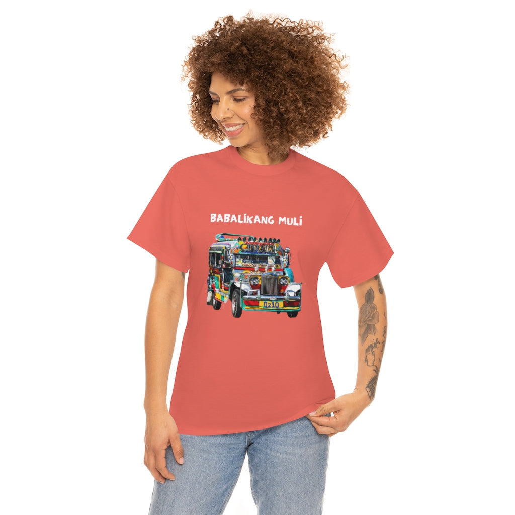 Philippines Babalikang Muli Jeepney Unisex Heavy Cotton Shirt