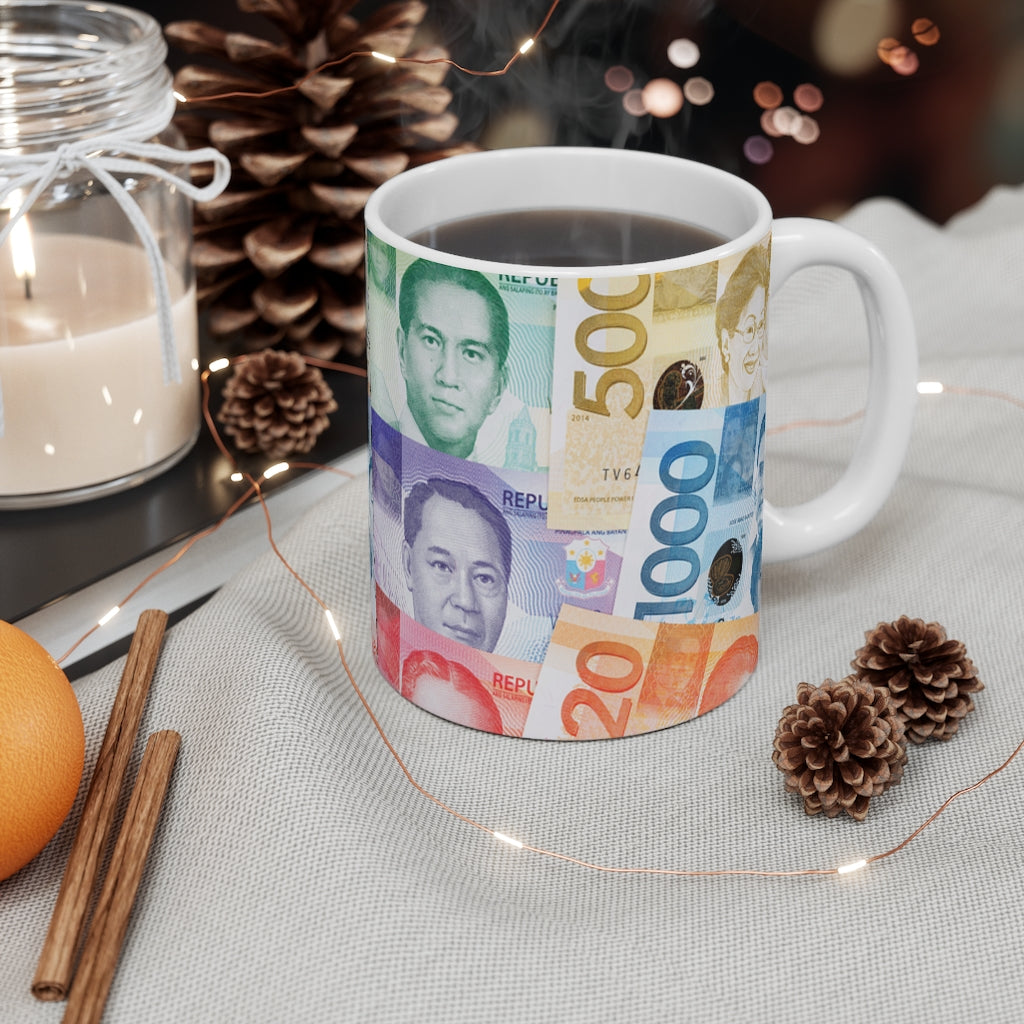 Funny Philippine Mug | Unique Philippine Money Mug 11oz | Fathers Day |Graduation Day | Birthday Gifting idea