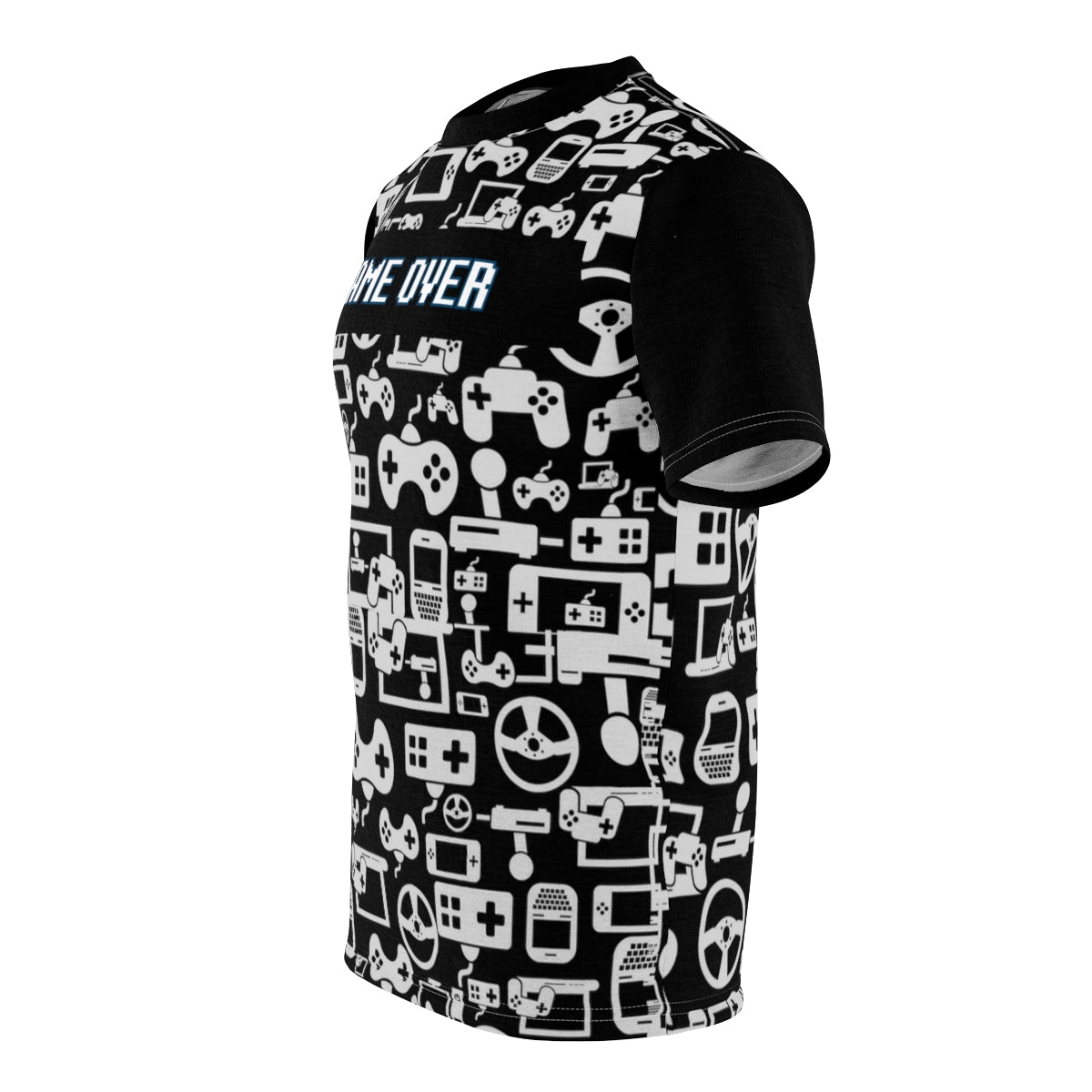 Gamers T Shirt | Fathers day Gift | Gift for Men | Gift for Him | Cool Summer Shirt (Black Pattern)