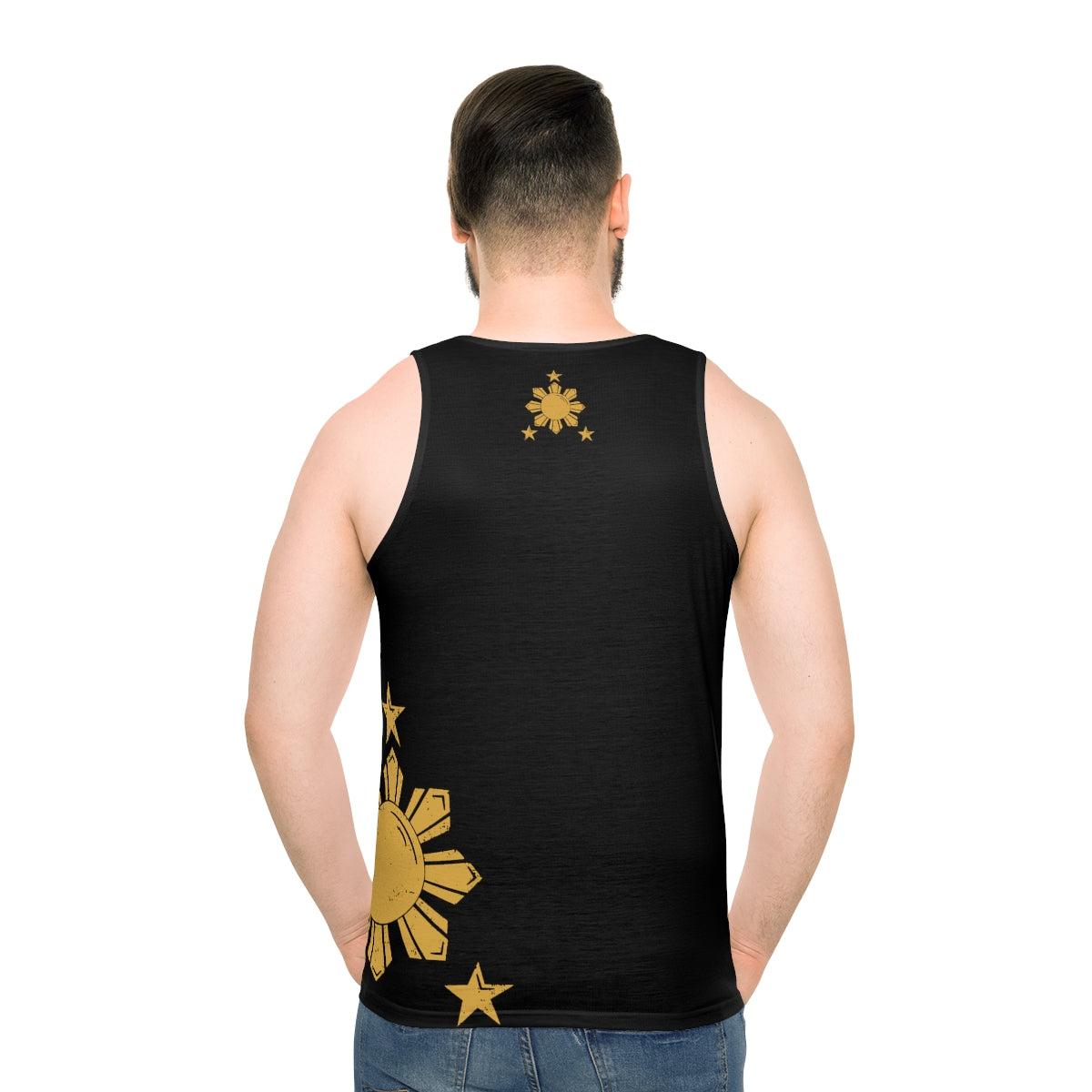 Philippines Sun and Star Unisex Tank Top | Filipino Summer Tank Top | Sun necklace theme