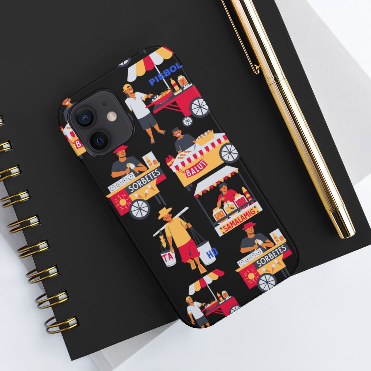 Philippine Street Food Theme Tough Phone Cases, Case-Mate, Unique phone Case | Filipino Gifting Idea | Stocking Stuffers