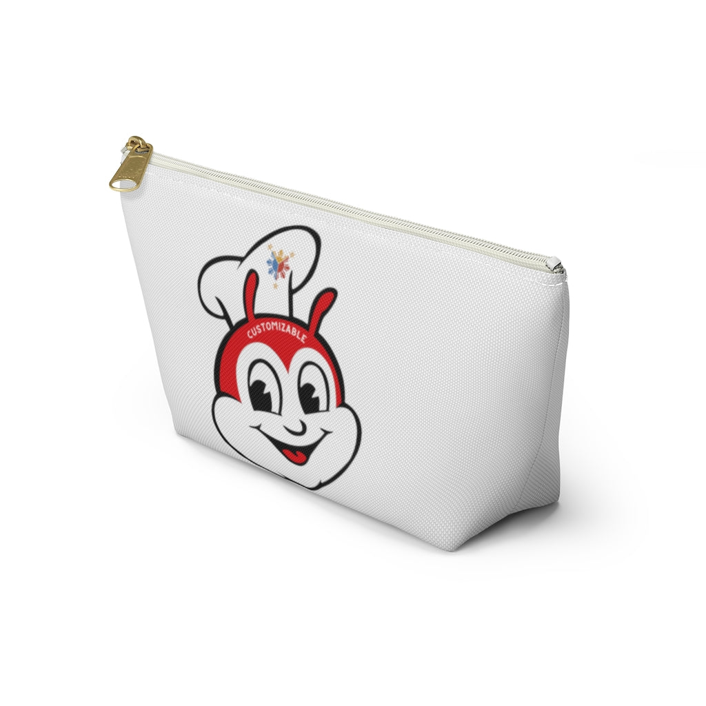 Personalized Philippines Filipino Jollibee Accessory Pouch w T-bottom |Jollibee pencil pen pouch.