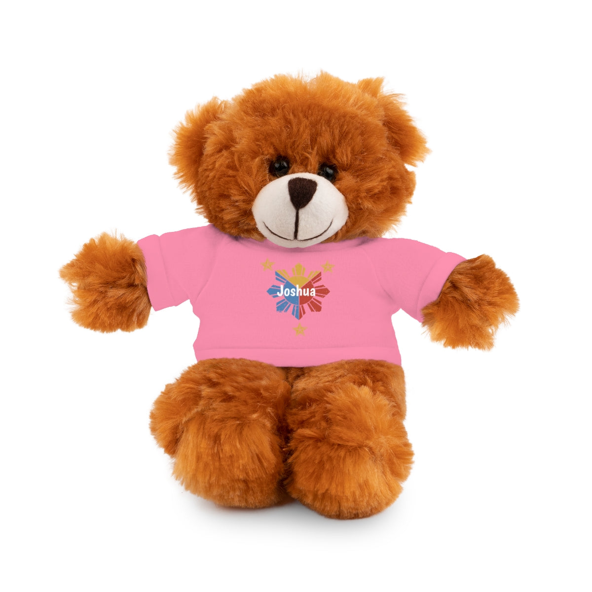 Personalized Filipino Stuffed Animal Toy with Tee | Philippine Star and Sun | Gift for kids and adults | Holiday Gifting idea