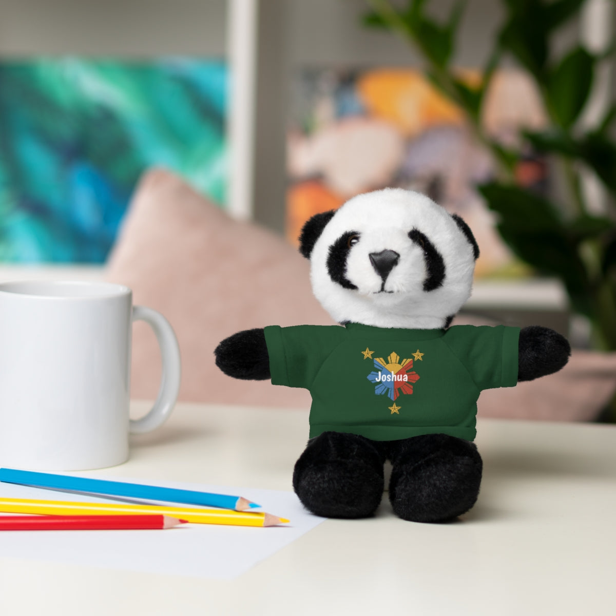 Personalized Filipino Stuffed Animal Toy with Tee | Philippine Star and Sun | Gift for kids and adults | Holiday Gifting idea
