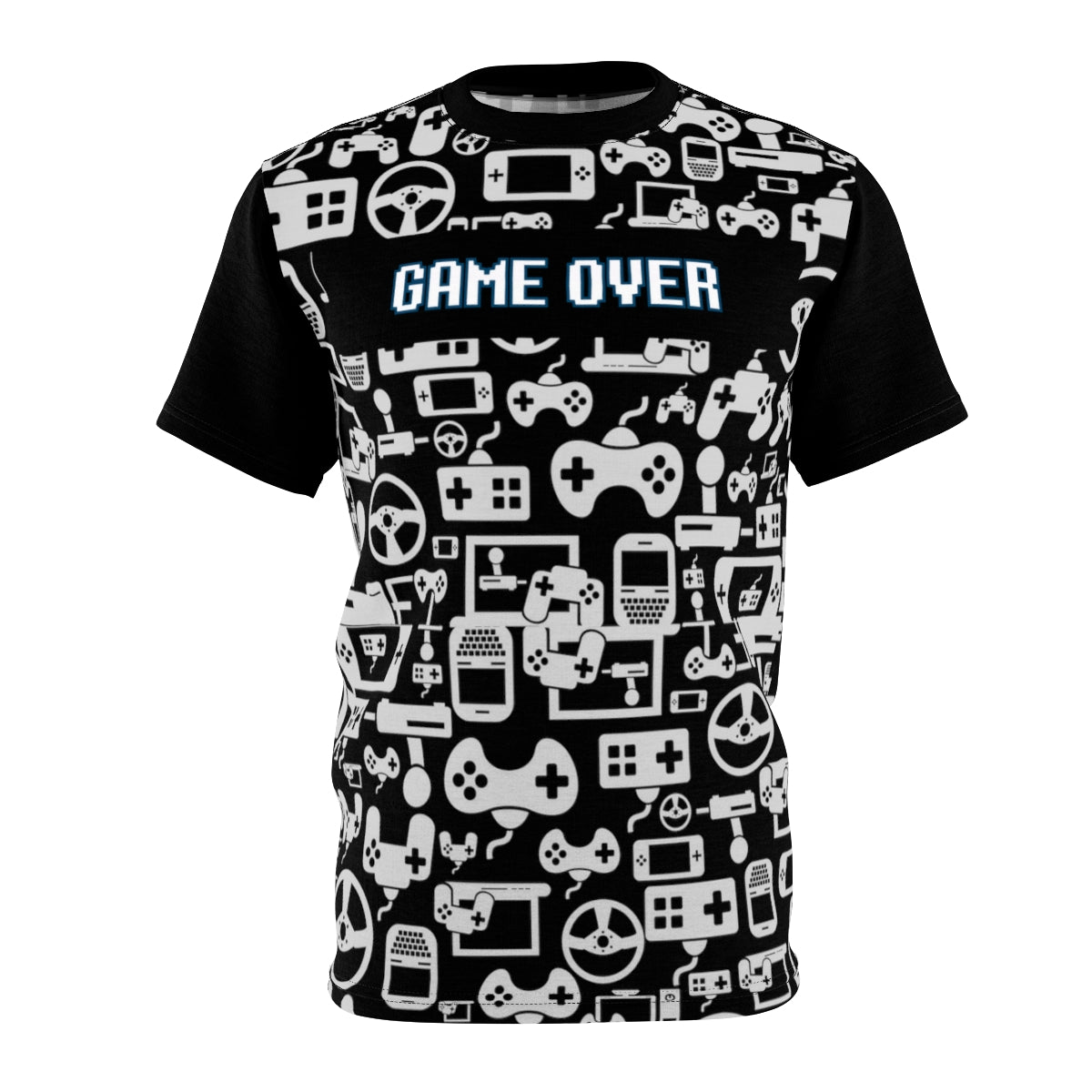 Gamers T Shirt | Fathers day Gift | Gift for Men | Gift for Him | Cool Summer Shirt (Black Pattern)