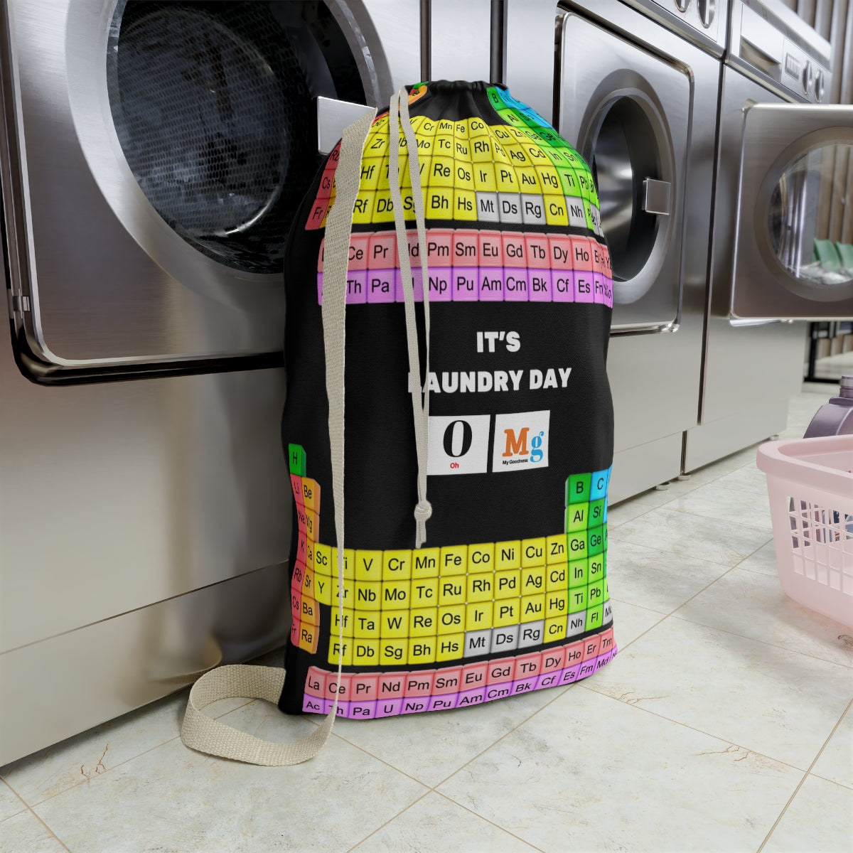 Funny College Dorm Laundry Bag | Chemistry Periodic Table Laundry bag ,