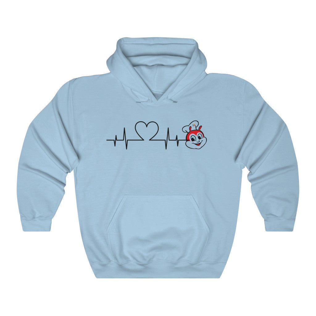Jollibee Heartbeat Hoodie, Philippines Filipino Hoodie, Filipino Pullover, Filipino Gifting Idea