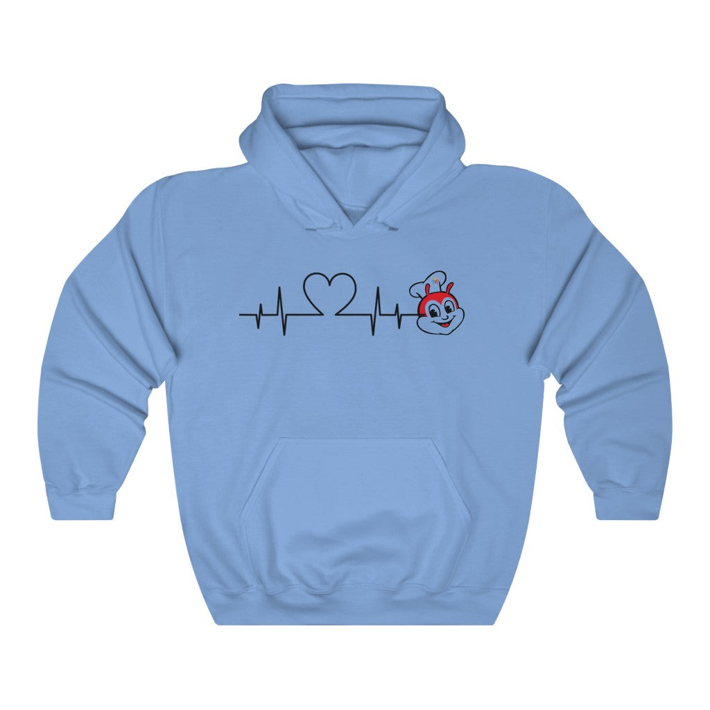 Jollibee Heartbeat Hoodie, Philippines Filipino Hoodie, Filipino Pullover, Filipino Gifting Idea