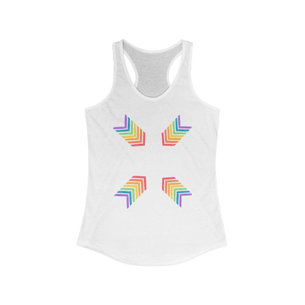 LGBT Rainbow Pride Women's Ideal Racerback Tank