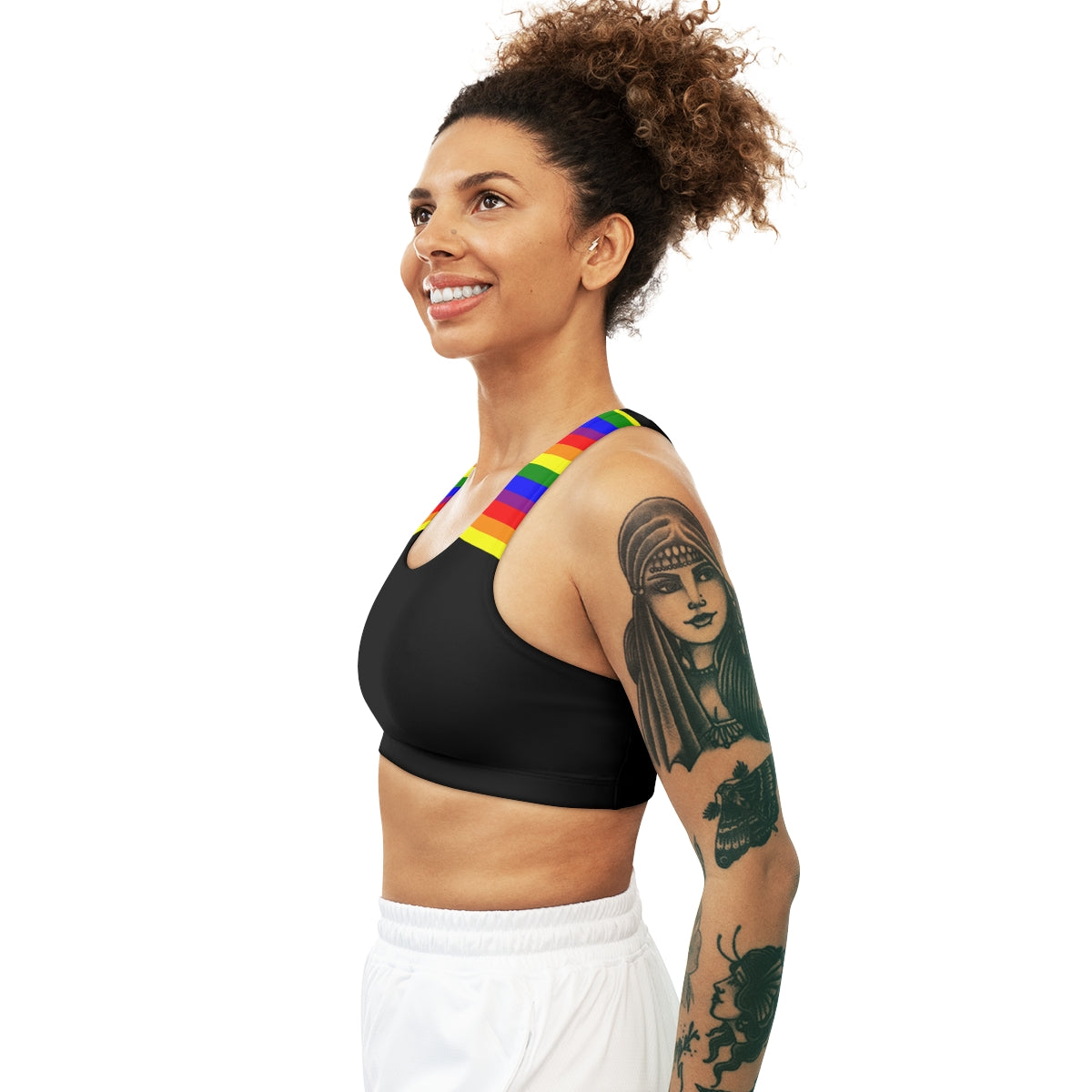 LGBT Pride Seamless Sports Bra | Rainbow Sports Bra | Gym Yoga Bra