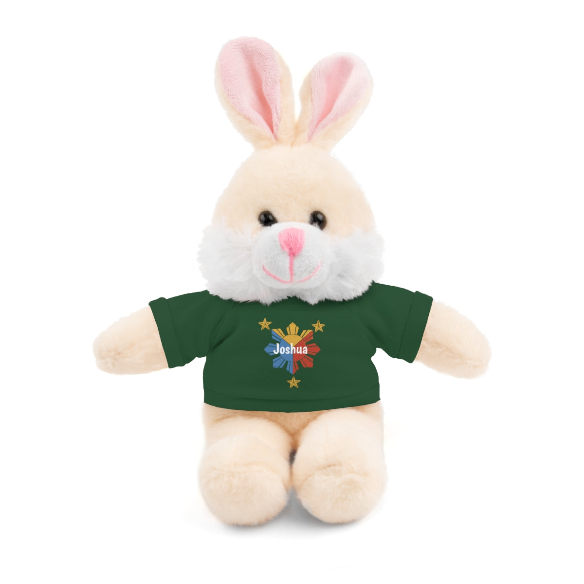 Personalized Filipino Stuffed Animal Toy with Tee | Philippine Star and Sun | Gift for kids and adults | Holiday Gifting idea