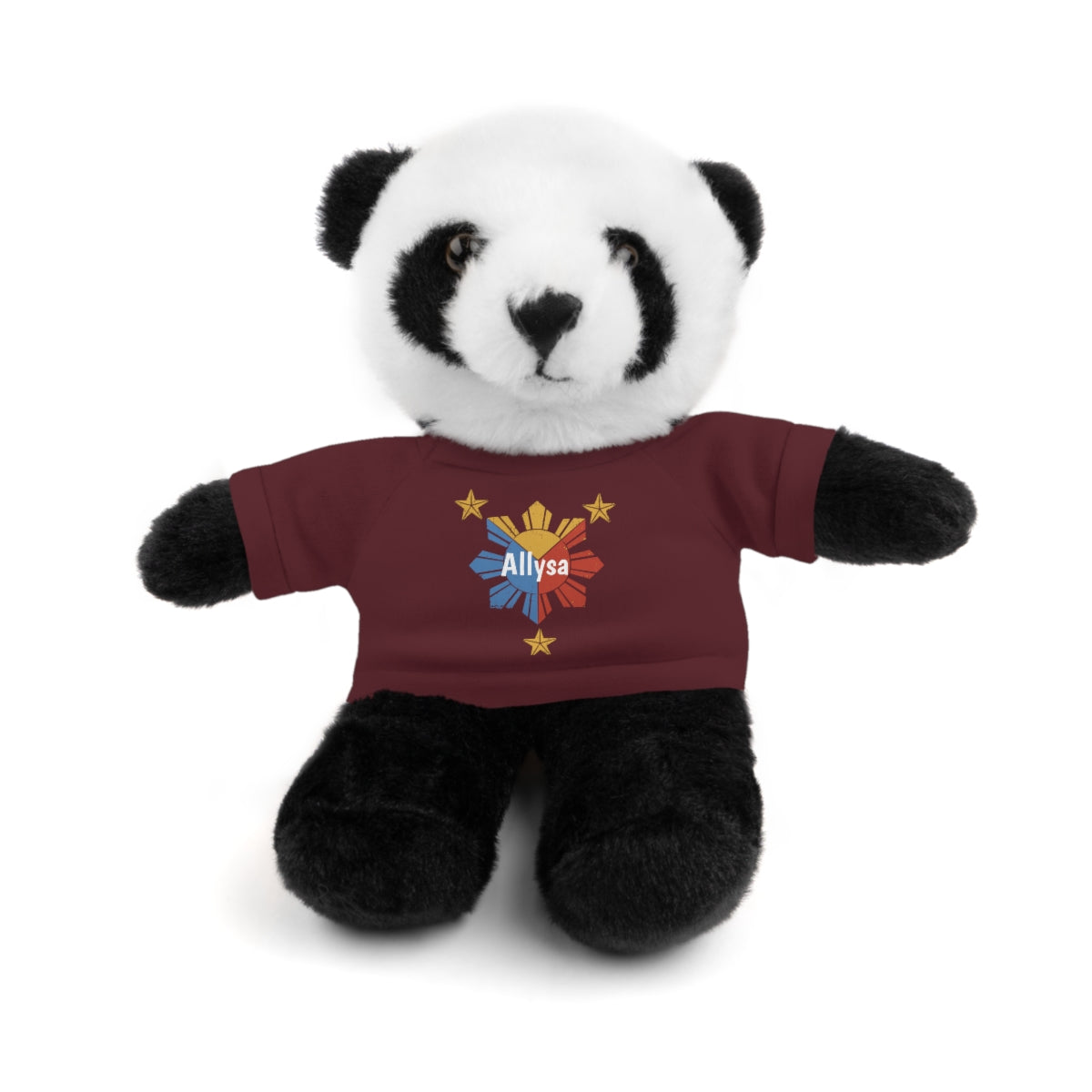 Personalized Filipino Stuffed Animal Toy with Tee | Philippine Star and Sun | Gift for kids and adults | Holiday Gifting idea