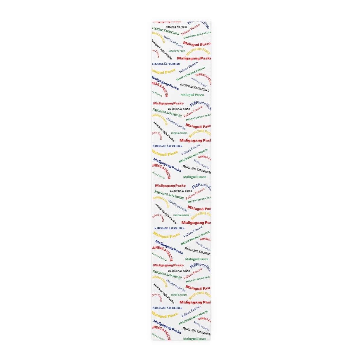 Philippines Filipino Christmas Greetings in different dialects themed Table Runner (Cotton, Poly)