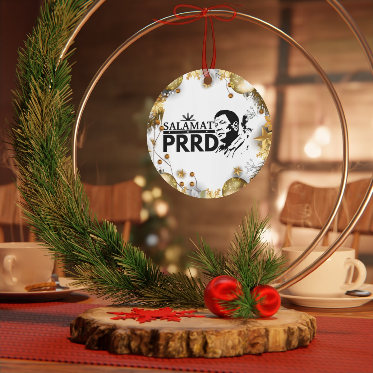 Philippines Filipino Salamat PRRD Christmas Ornaments |