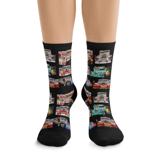 Philippines Jeepney Inspired DTG Socks